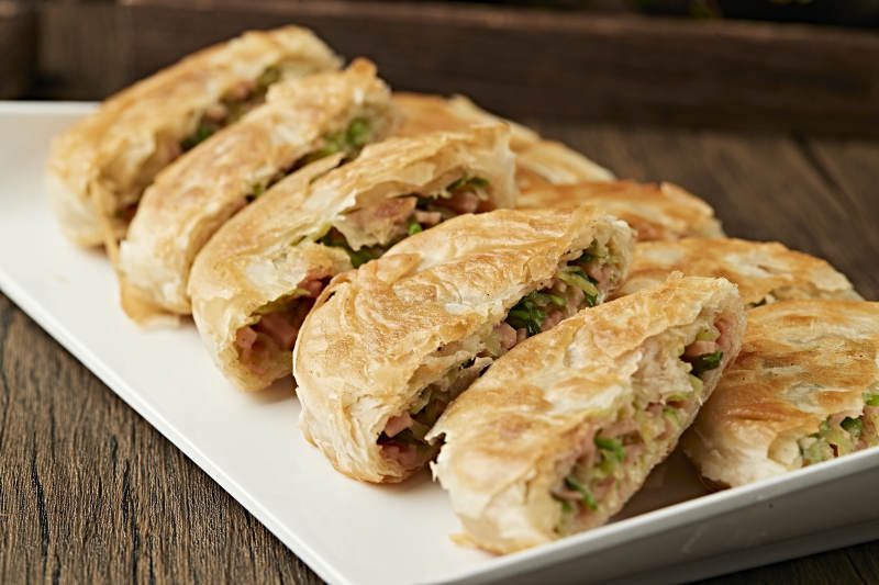 火腿青萝卜丝馅烙饼图片