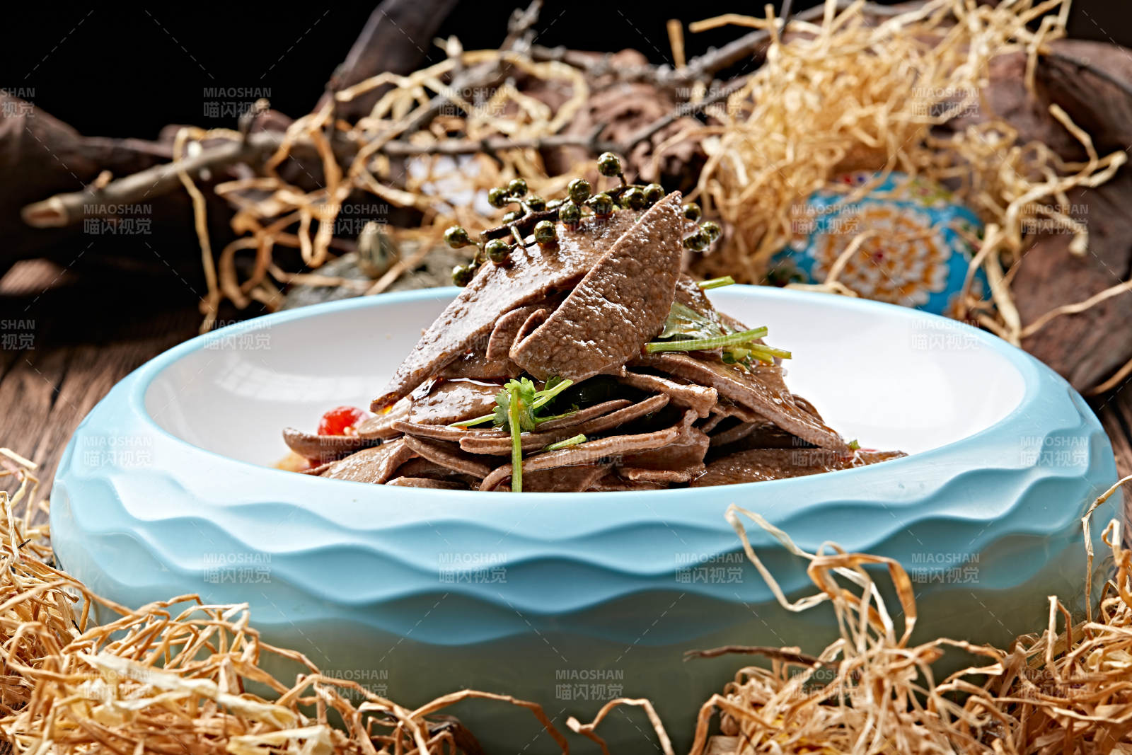 椒麻湘味熘肝尖图片