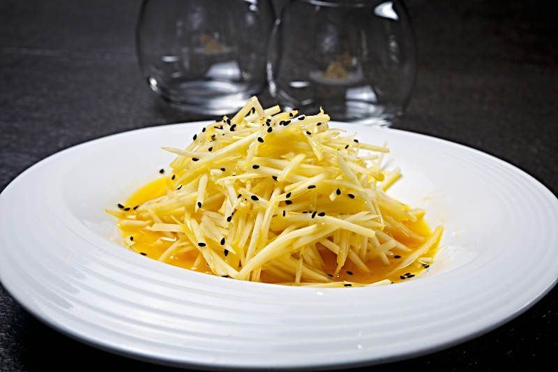 橙汁凉拌爽口木瓜丝图片