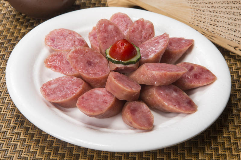 纯肉蒜香自制香肠图片