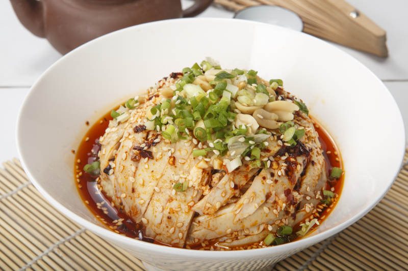 红油口水鸡图片