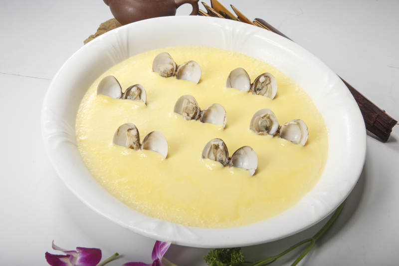 花蛤蒸水蛋图片