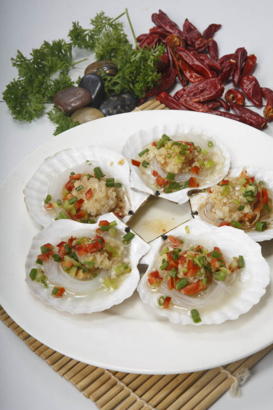 蒜蓉粉丝扇贝图片