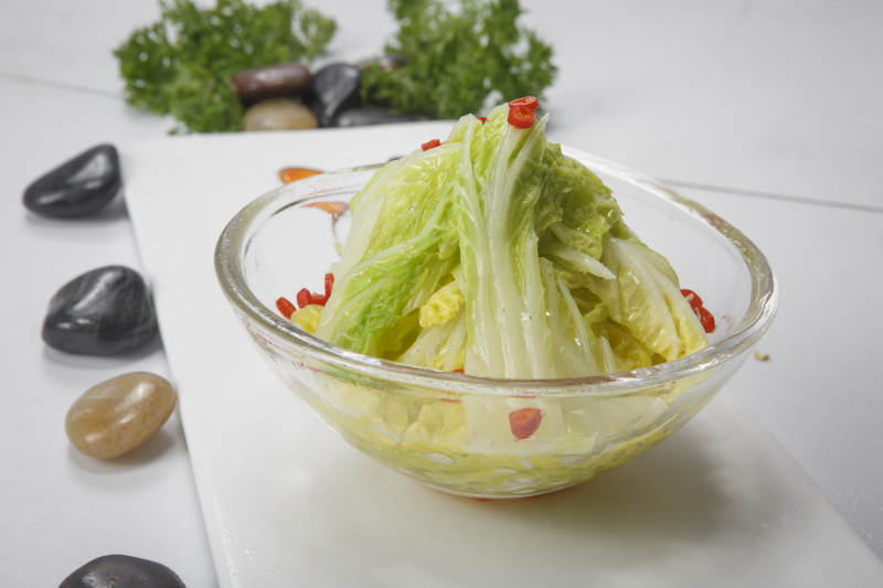 炝拌清蒸蒜蓉娃娃菜图片