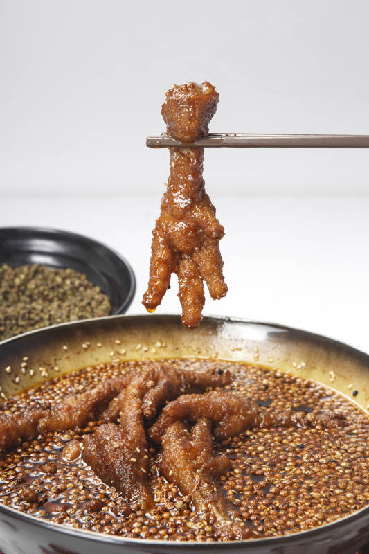 椒麻卤味鸡抓图片