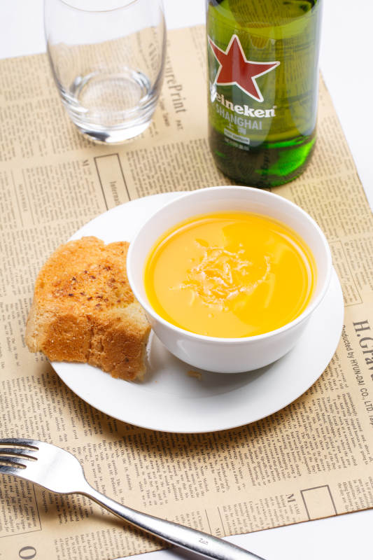 金米南瓜羹图片