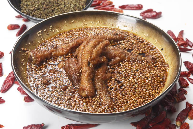 椒麻卤味鸡抓图片