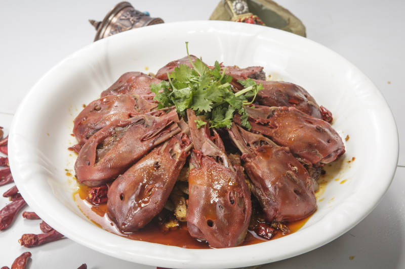 香锅辣鸭头图片