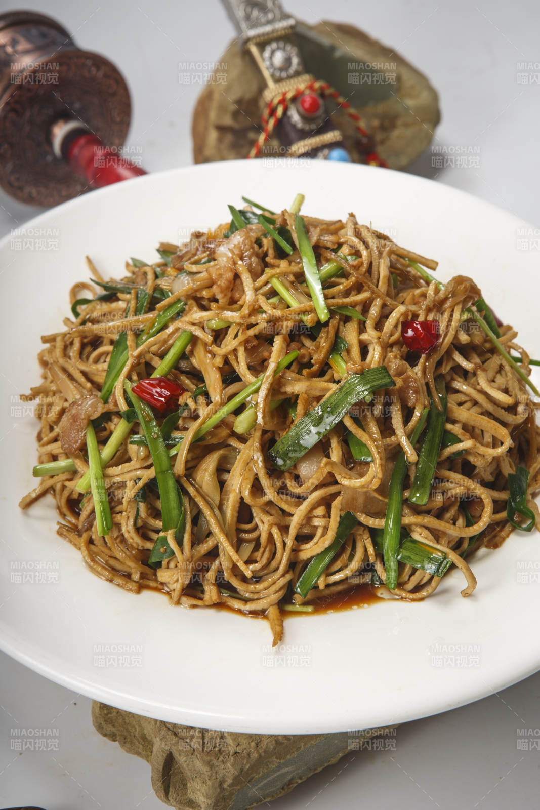 五花肉辣炒干豆腐丝图片