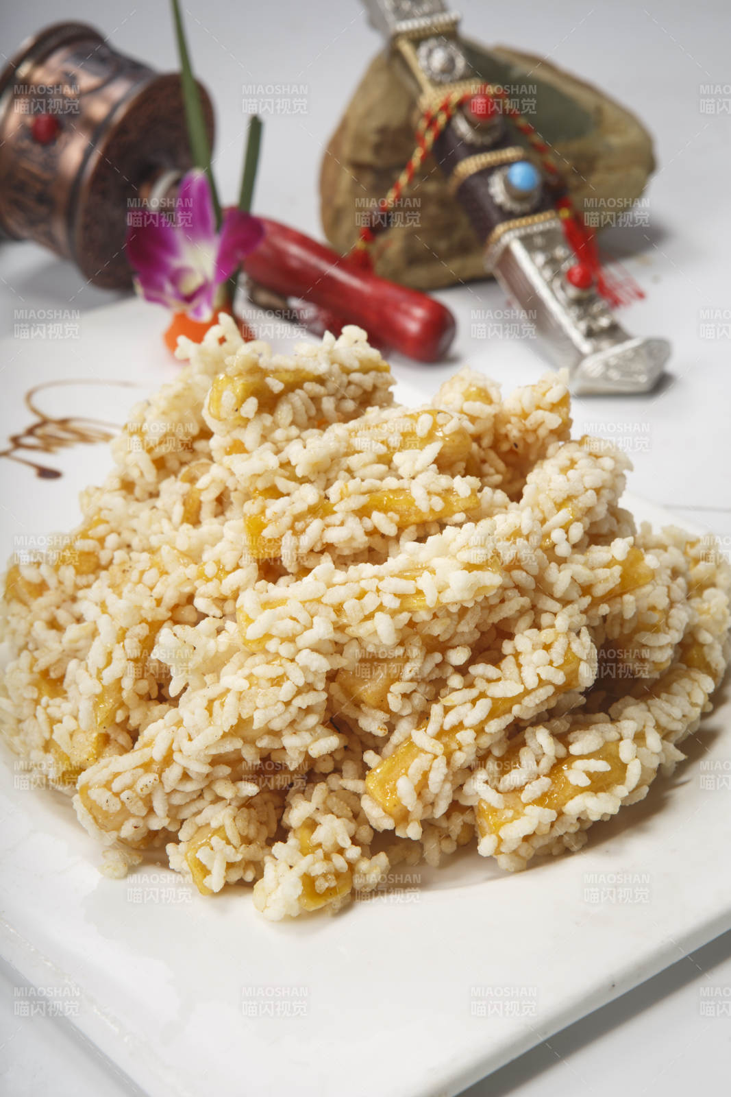 油炸麻仁红薯图片