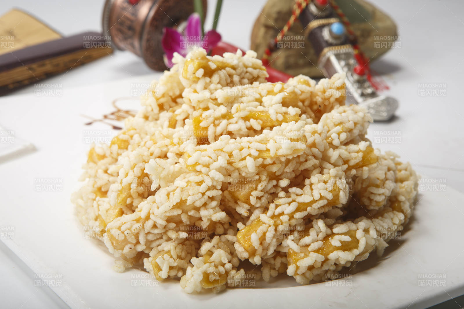 油炸麻仁红薯图片