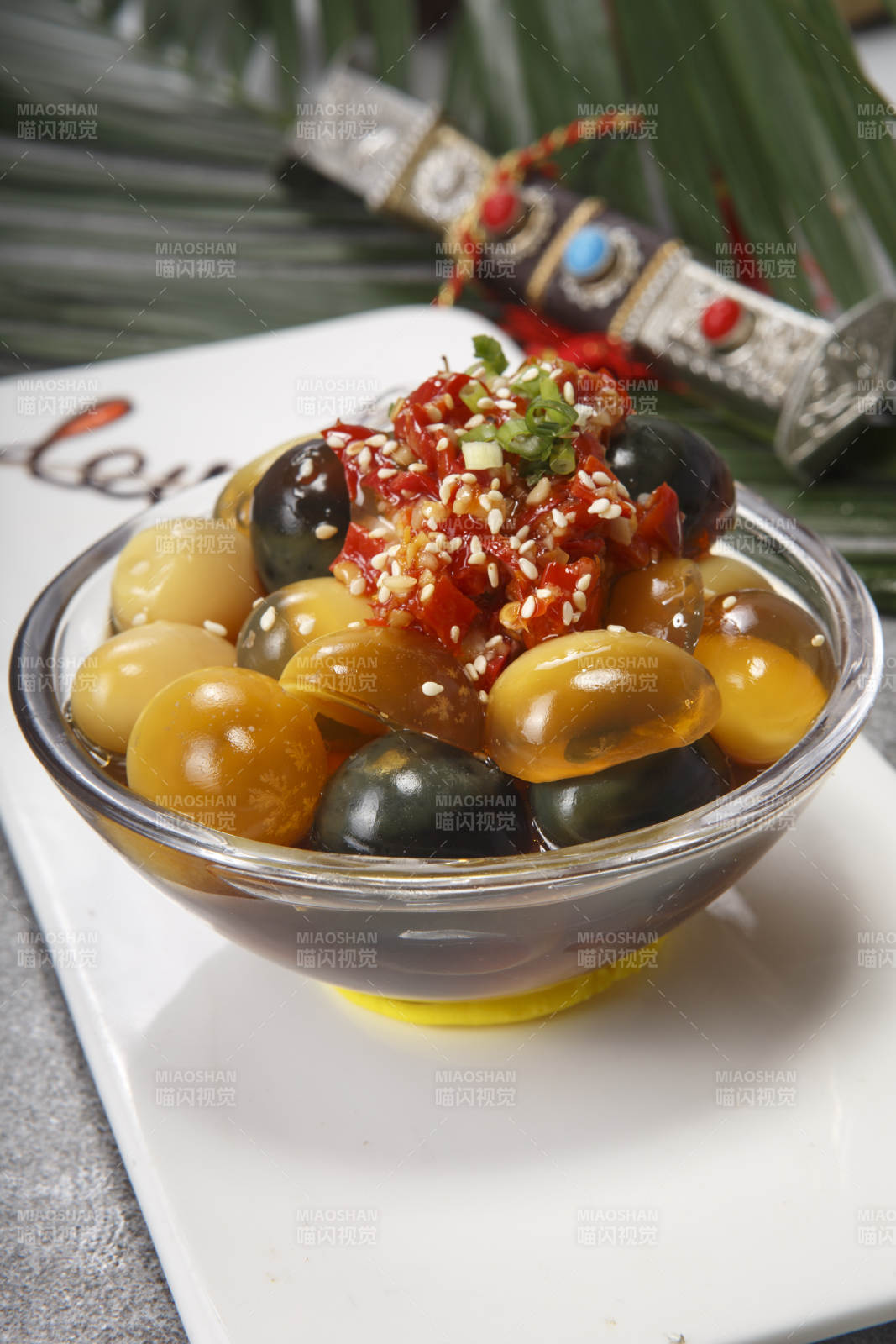 美味烧椒小皮蛋图片