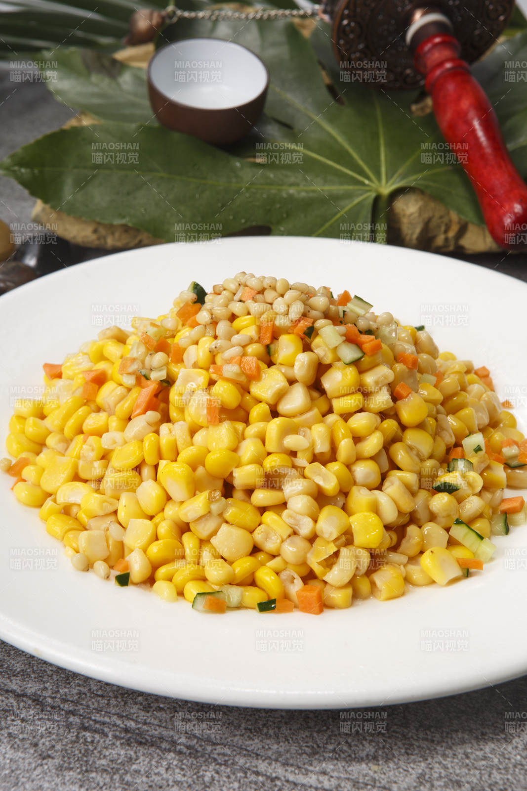 小炒松仁玉米图片