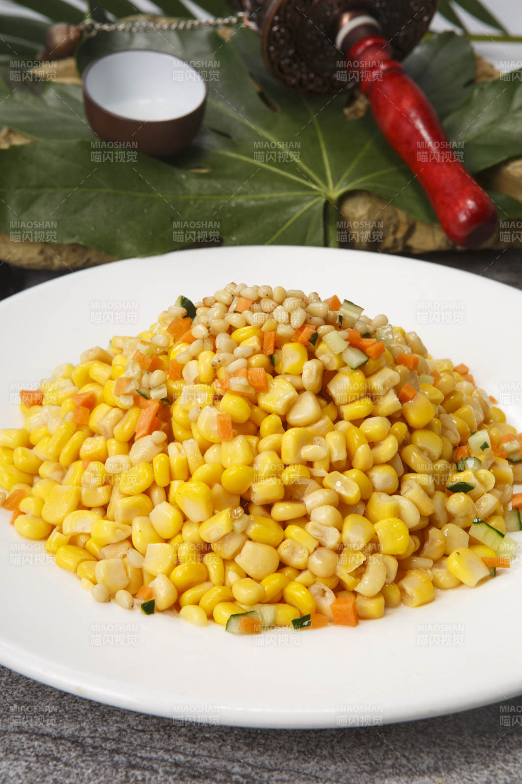 小炒松仁玉米图片