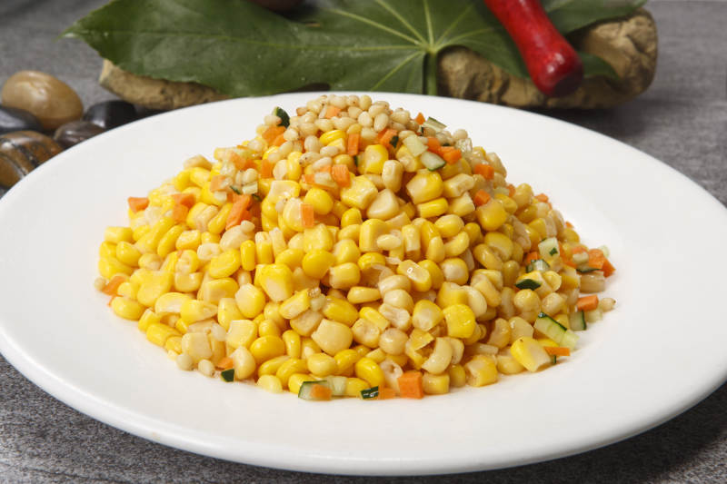 小炒松仁玉米图片