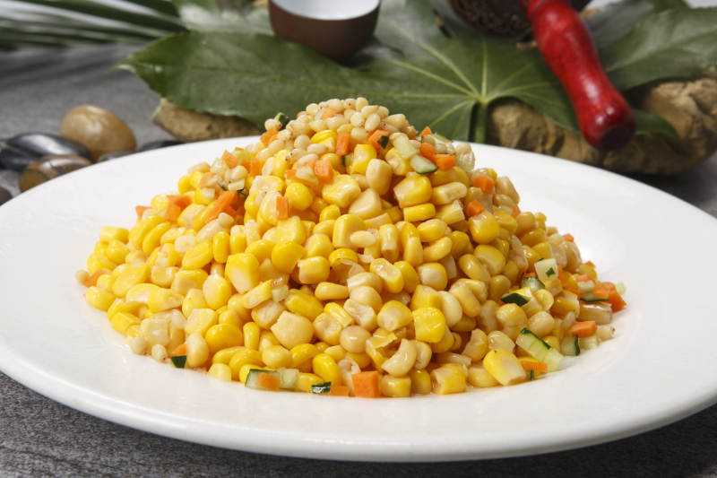 小炒松仁玉米图片