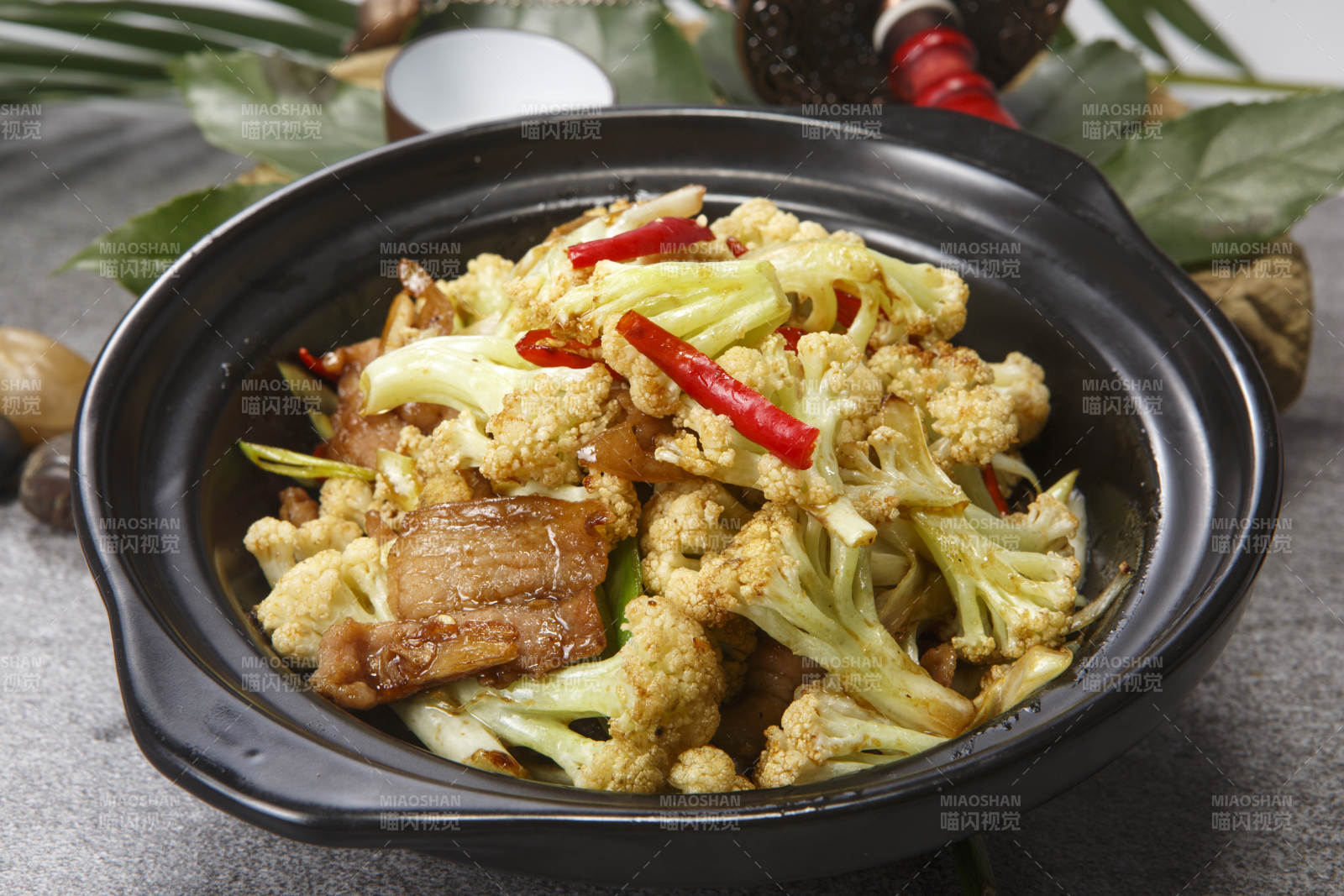 砂锅米椒有机菜花图片