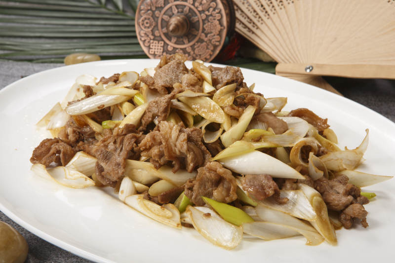 大葱爆羊肉图片