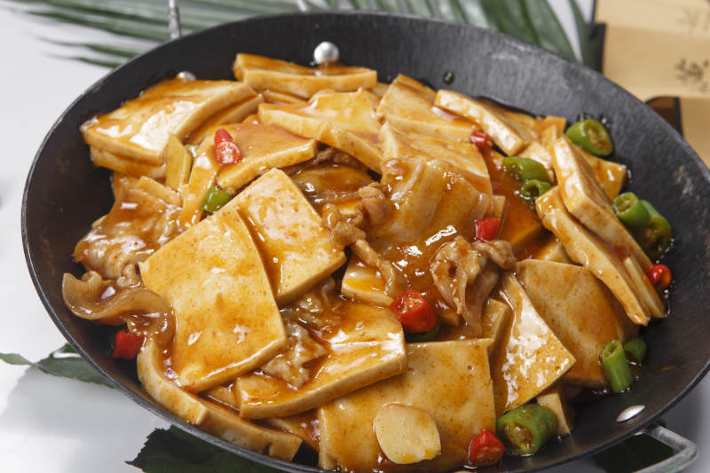 锅仔香辣千页豆腐图片