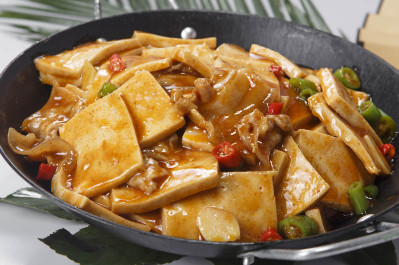 锅仔香辣千页豆腐图片