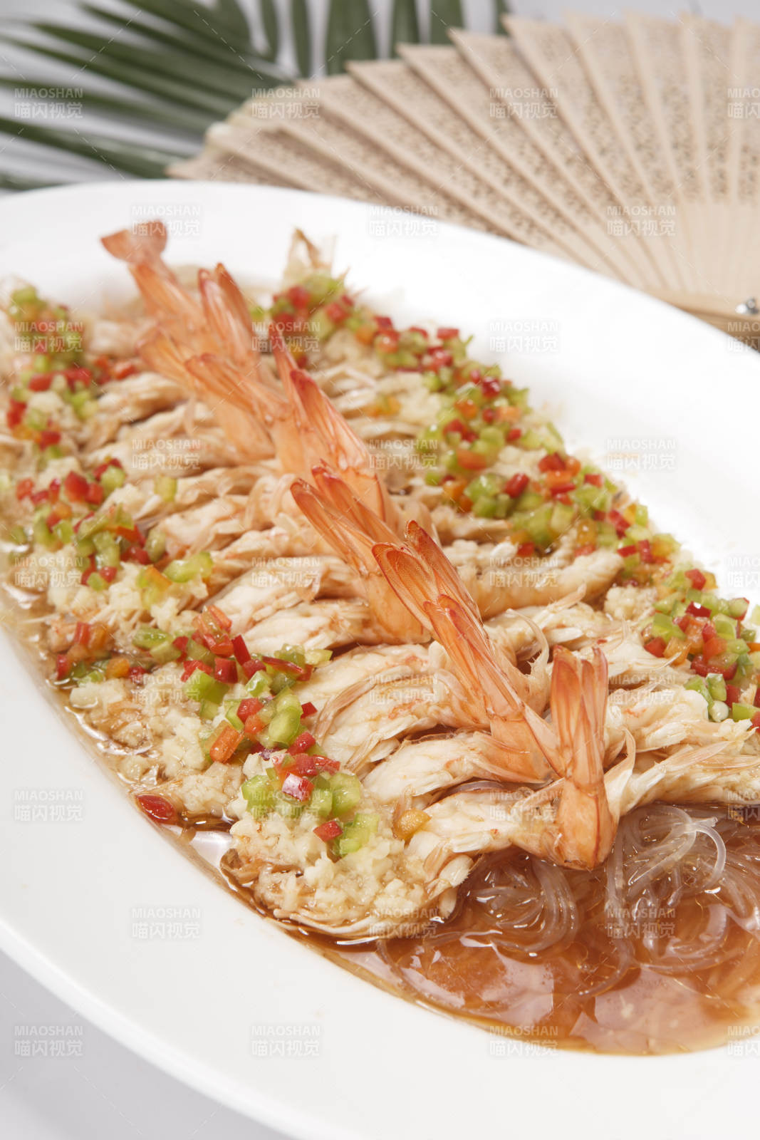 蒜蓉粉丝蒸开背虾图片