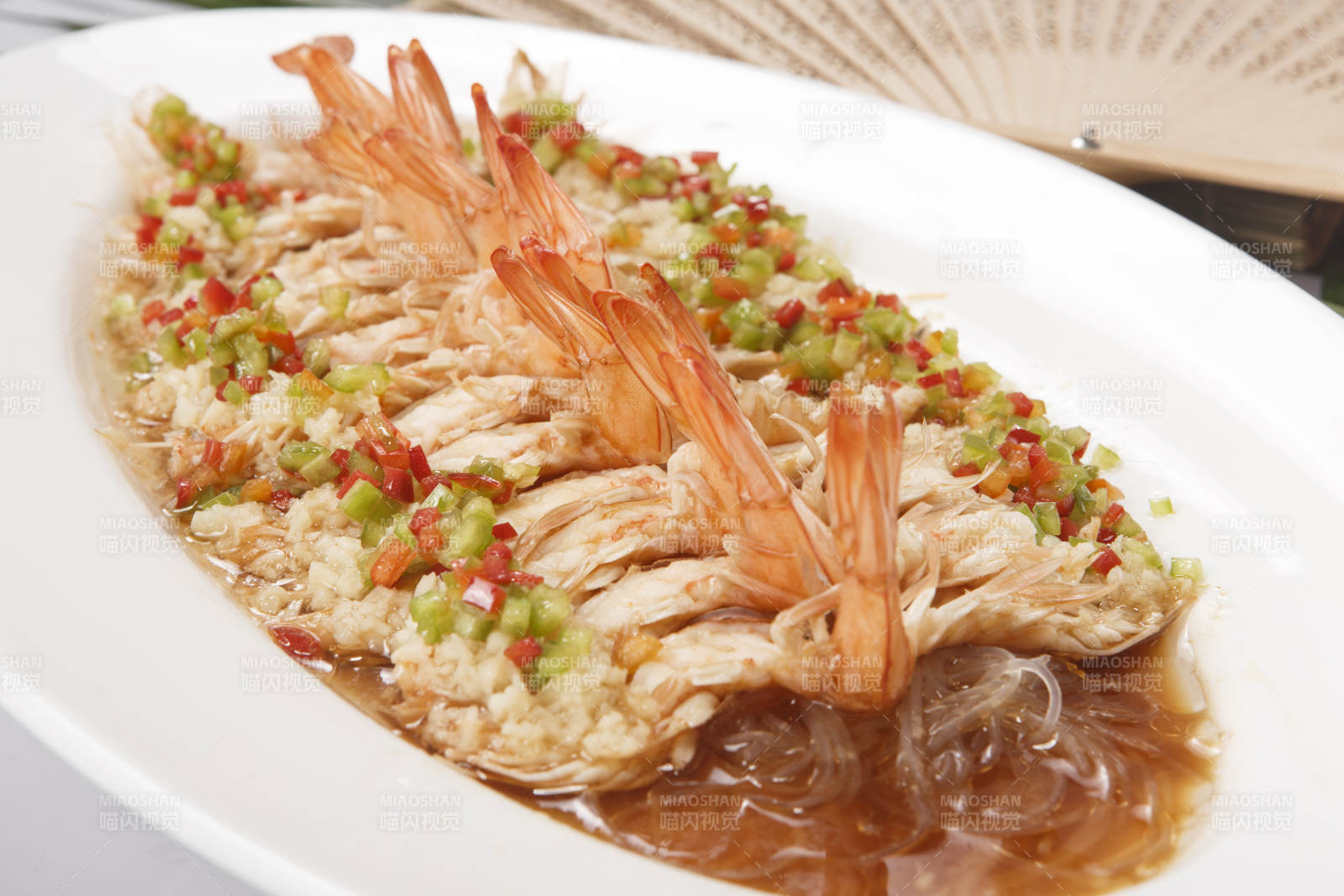 蒜蓉粉丝蒸开背虾图片