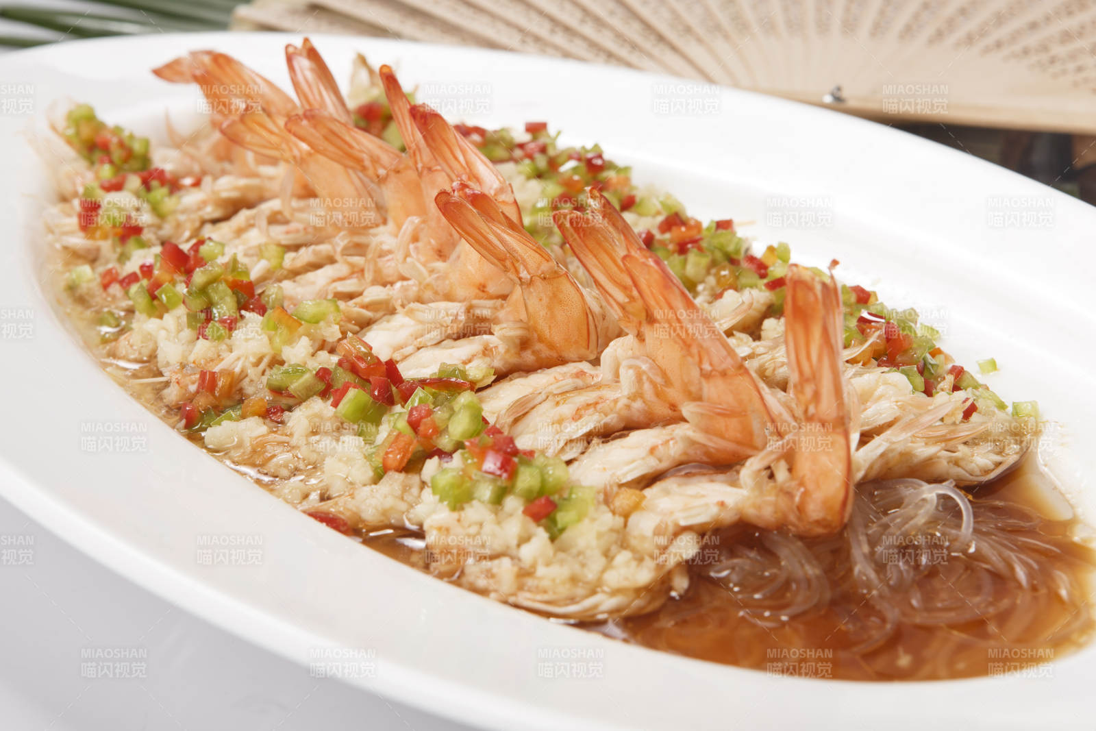 蒜蓉粉丝蒸开背虾图片