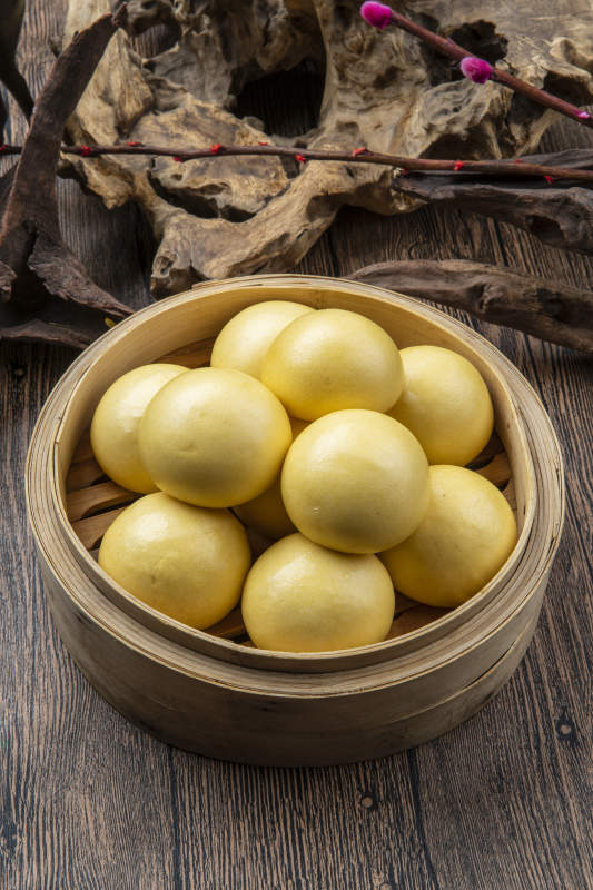 粗粮豆沙包图片