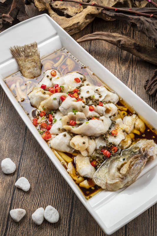 椒麻海鲈鱼图片