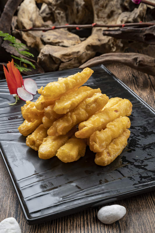 油炸深海鳕鱼条图片