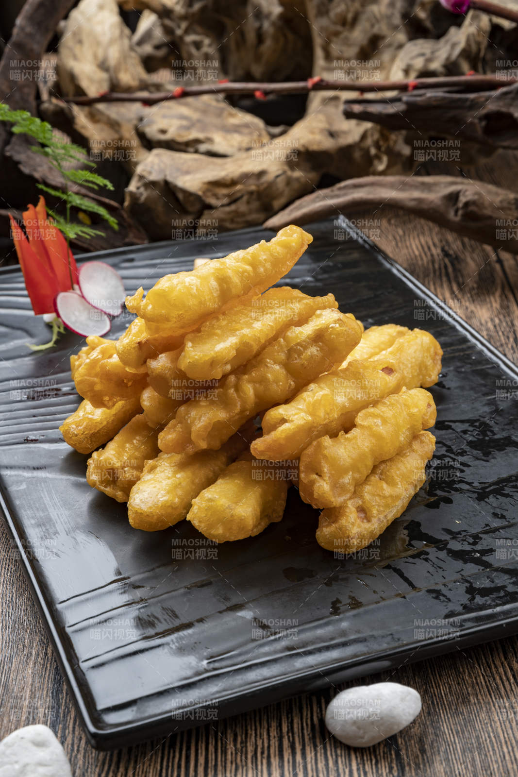 油炸深海鳕鱼条图片