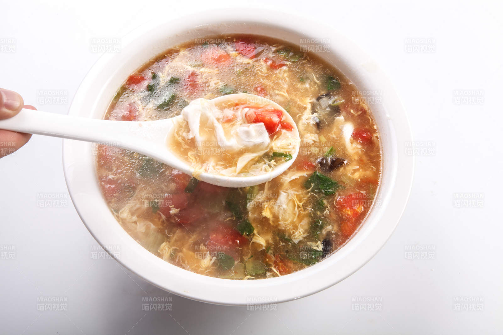 美味西红柿木耳鸡蛋汤图片