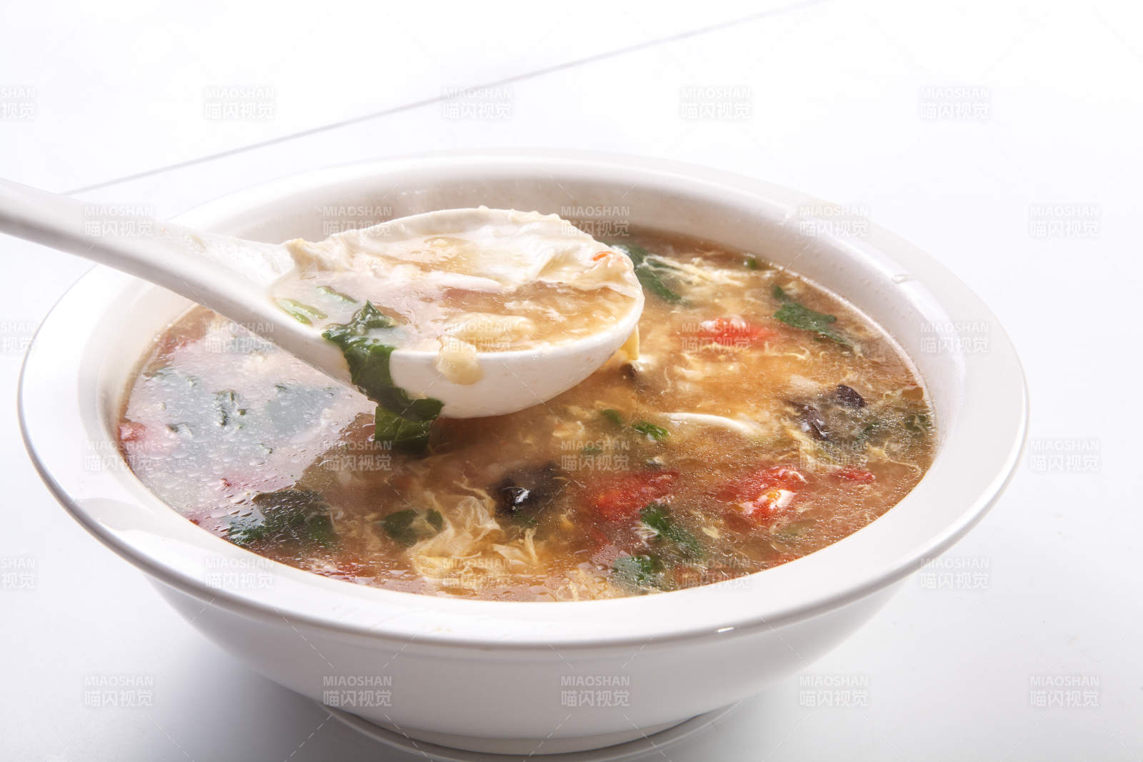 美味西红柿木耳鸡蛋汤图片