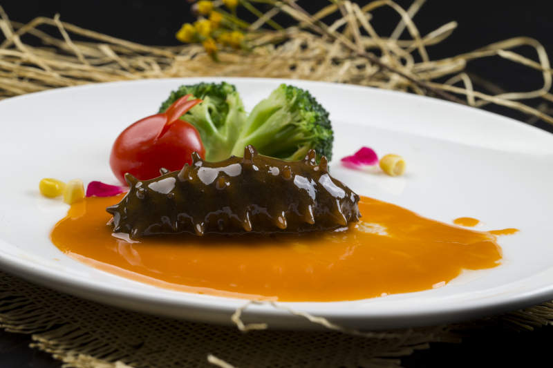 鲍汁扣辽参图片