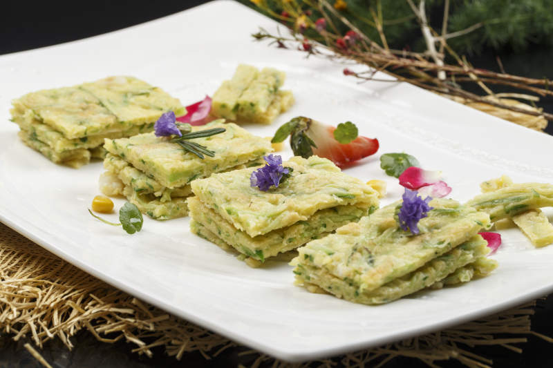 美味野菜鸡蛋饼图片