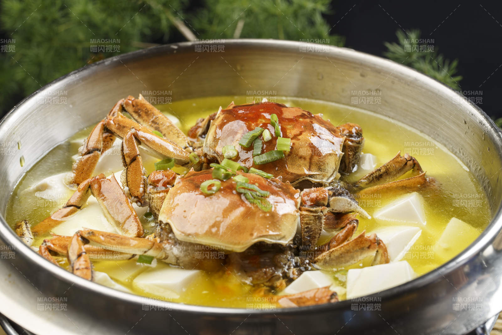 蟹黄豆腐大闸蟹图片