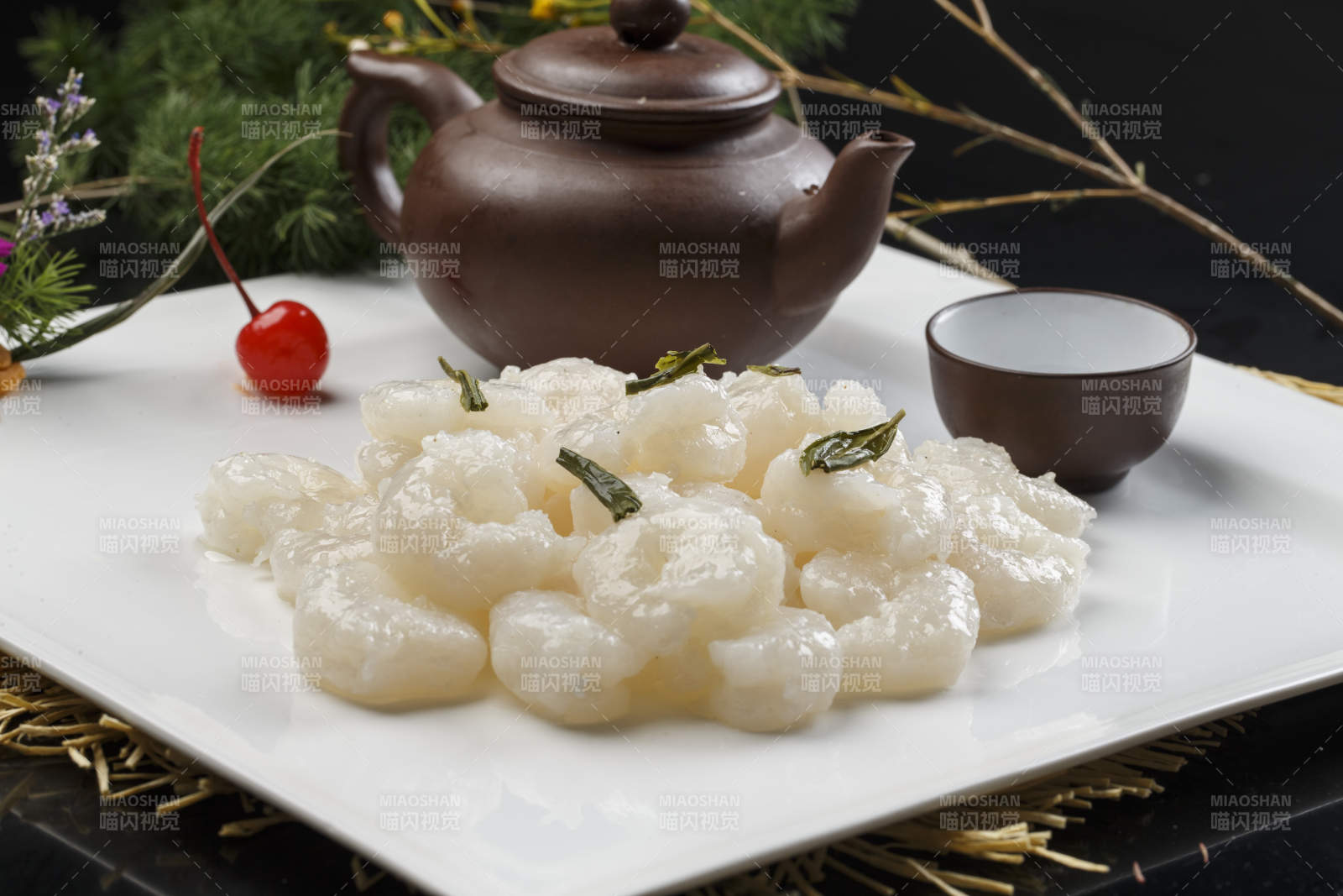 西湖龙井大虾仁图片