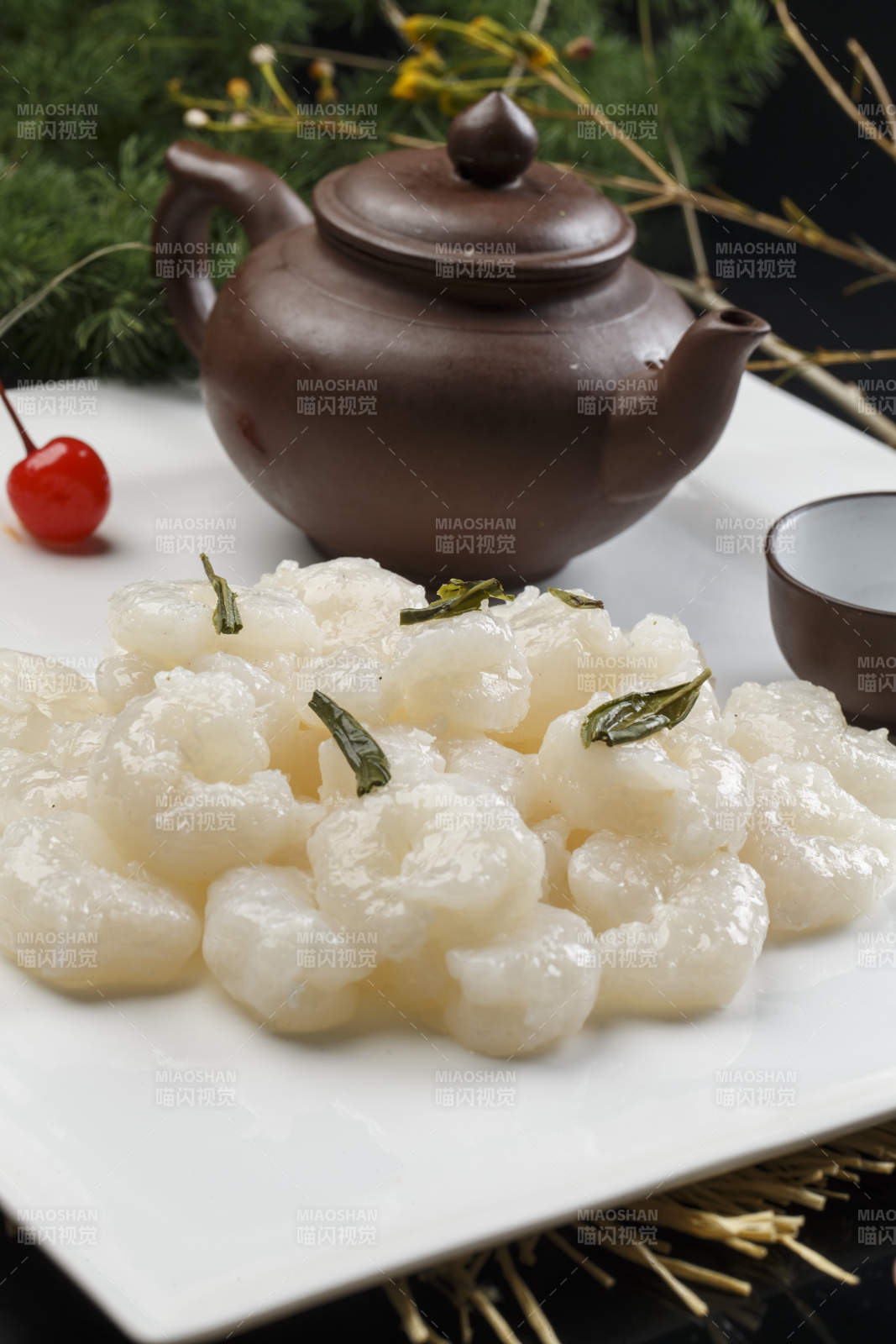 西湖龙井大虾仁图片