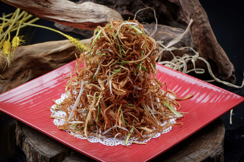 羌爆杏鲍菇丝图片