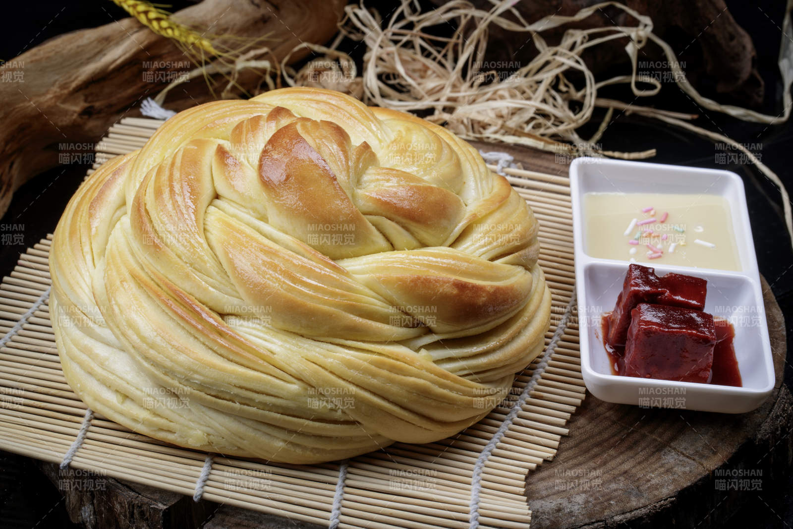 花开富贵大花卷配炼乳酱豆腐图片