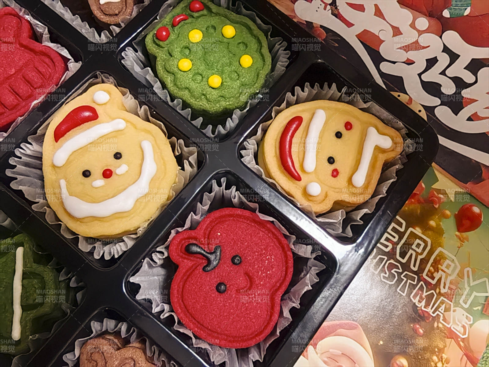 圣诞主题曲奇饼干图片