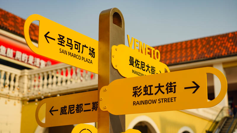 天津佛罗伦萨小镇圣马可广场指示牌图片