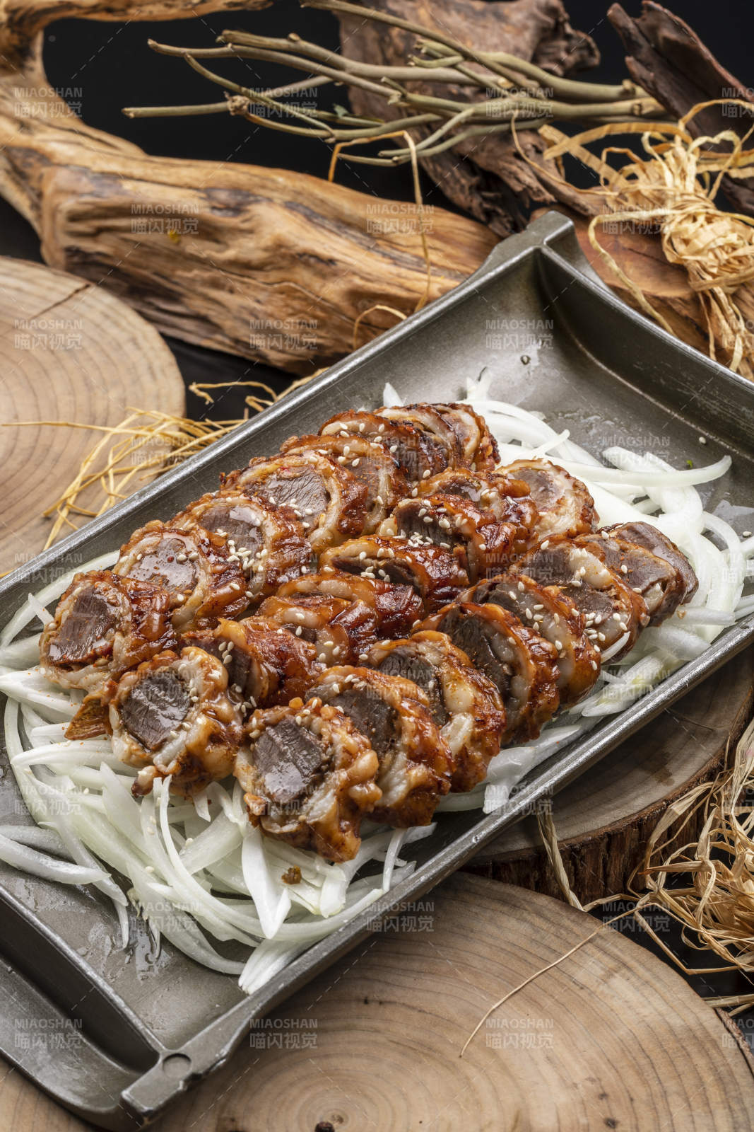 孜然铁板羊腰子图片