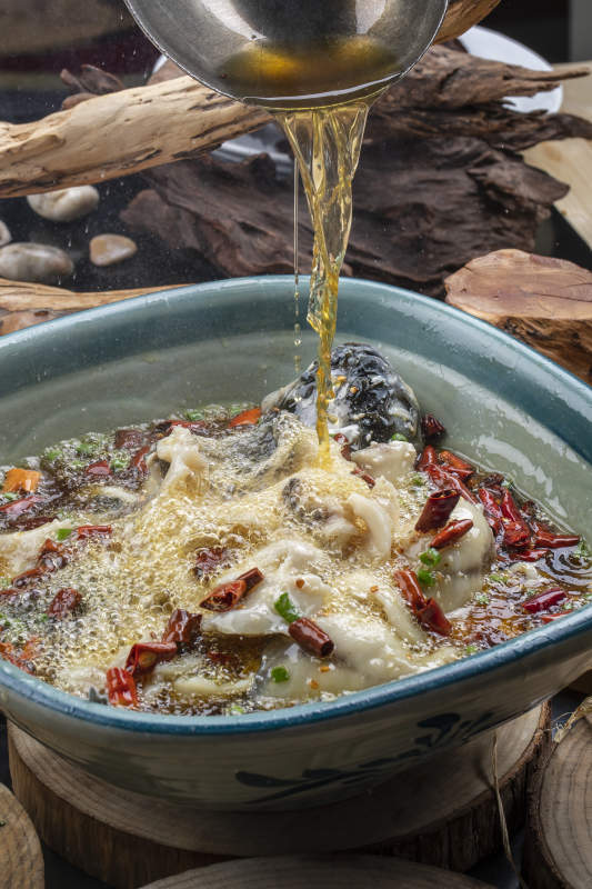 沸腾水煮鱼图片