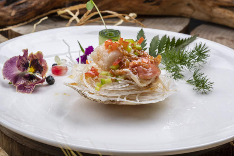 蒜蓉粉丝烤扇贝图片