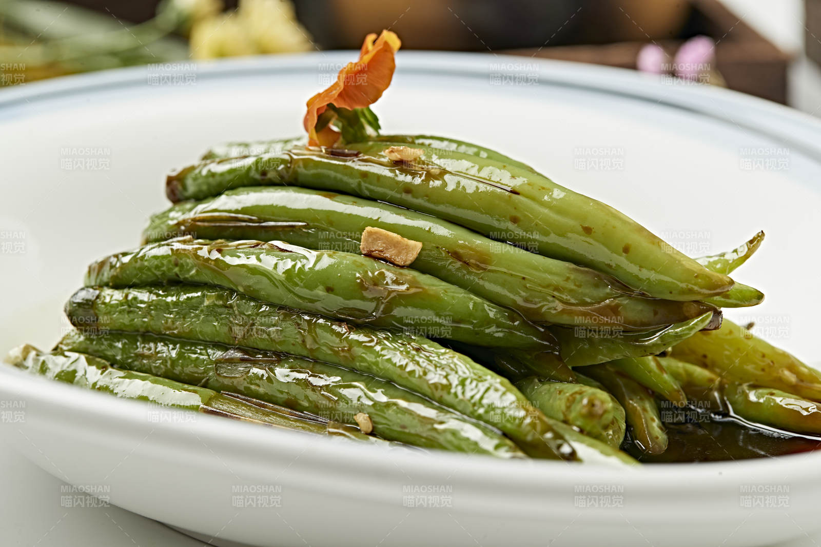 浇汁油炸虎皮杭椒（虎皮尖椒）图片