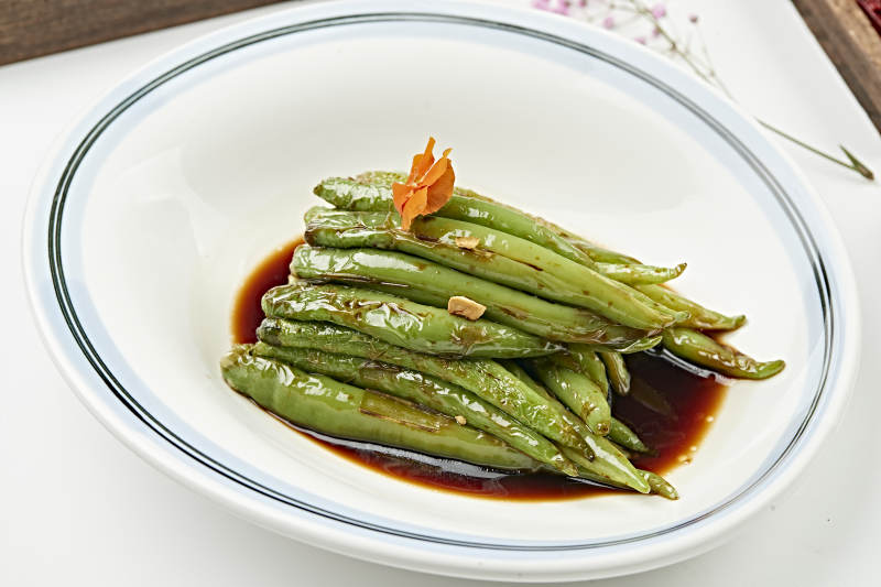 浇汁油炸虎皮杭椒（虎皮尖椒）图片