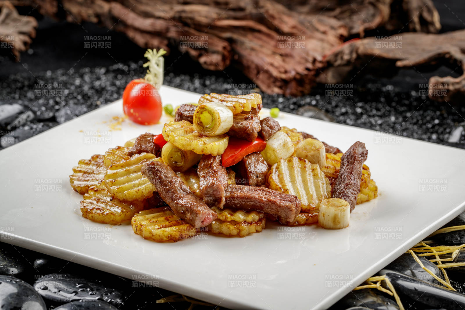 京葱金薯牛柳图片