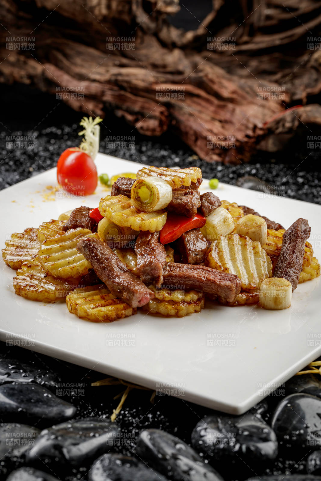 京葱金薯牛柳图片