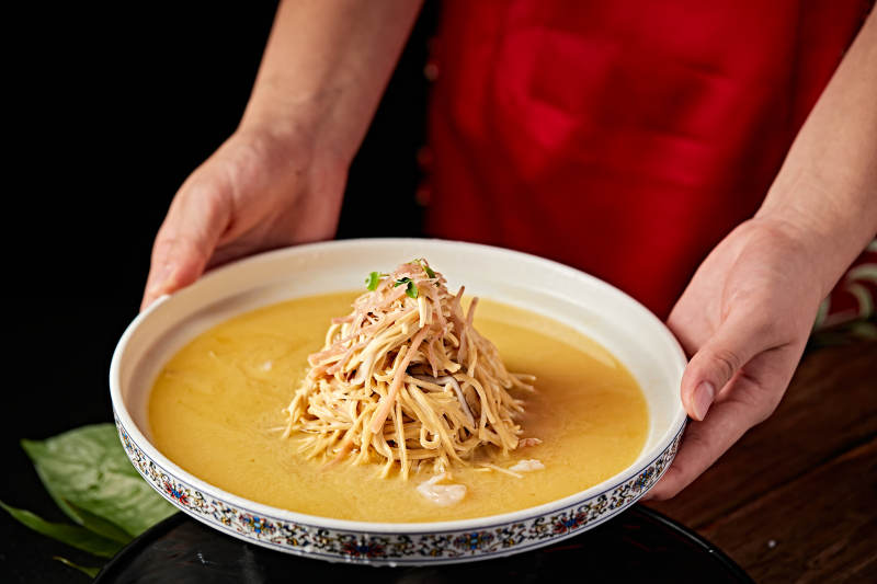 传统淮扬菜大烫干丝图片